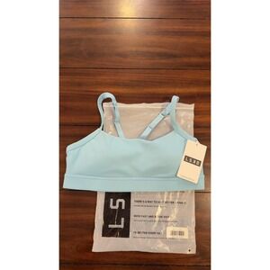 LSKD Momentum Sports Bra Sky Blue Medium Support WBRA01422 Size Large NEW NWT
